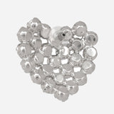 Silver Plated Big Heart Earrings