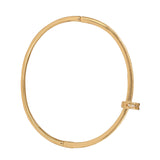 Encrusted Gold Cartier Nail  Bracelet