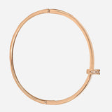 Encrusted Rose Gold Cartier Nail Bracelet