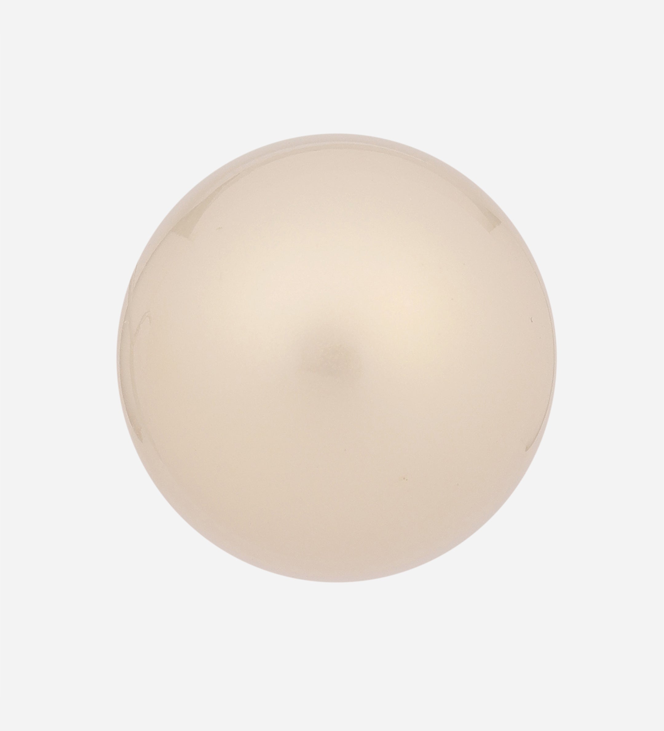 Gold Plated  Shell Pearl Stud Clip-On Earrings (30mm)