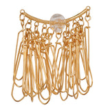 Elegant Gold Plated Hanging Earrings