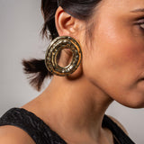 Susan Hammered Gold plated Earrings