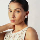 PEARLFLORAL GOLD PLATED EARRING