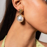 18 kt gold plating , anti tarnish , light weight , shell pearl
