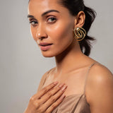 Gold 18k plated Coil Earrings