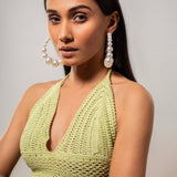Dangling Pearl String Earrings