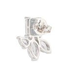 Silver Plated Anti-Tarnish White CZ Stone Earrings