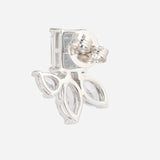 Silver Plated Anti-Tarnish White CZ Stone Earrings