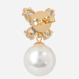 Gold Plated White Shell Pearl Anti-Tarnish Earrings