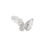 Butterfly Silver Plated Anti-Tarnish White CZ Earrings