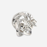 Silver Plated White CZ Stone and Shell Pearl Anti-Tarnish Earrings