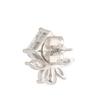 Silver Plated Anti-Tarnish White CZ Stone Earrings