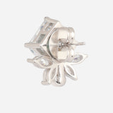Silver Plated Anti-Tarnish White CZ Stone Earrings