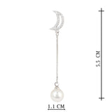 Silver Plated Anti-Tarnish White CZ Stone Earrings