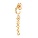Gold Plated Anti-Tarnish White CZ Stone Earrings