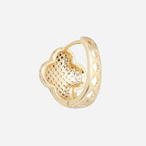 Gold Plated Anti-Tarnish White CZ Stone Earrings