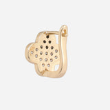 Gold Plated Anti-Tarnish White CZ Stone Earrings
