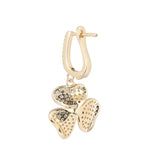 Gold Plated Anti-Tarnish White CZ Stone Earrings