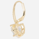 Gold Plated Anti-Tarnish White CZ Stone Earrings
