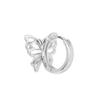 Butterfly Silver Plated Anti-Tarnish White CZ Earrings