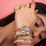 Enamel Snake Bracelet - Zevar King