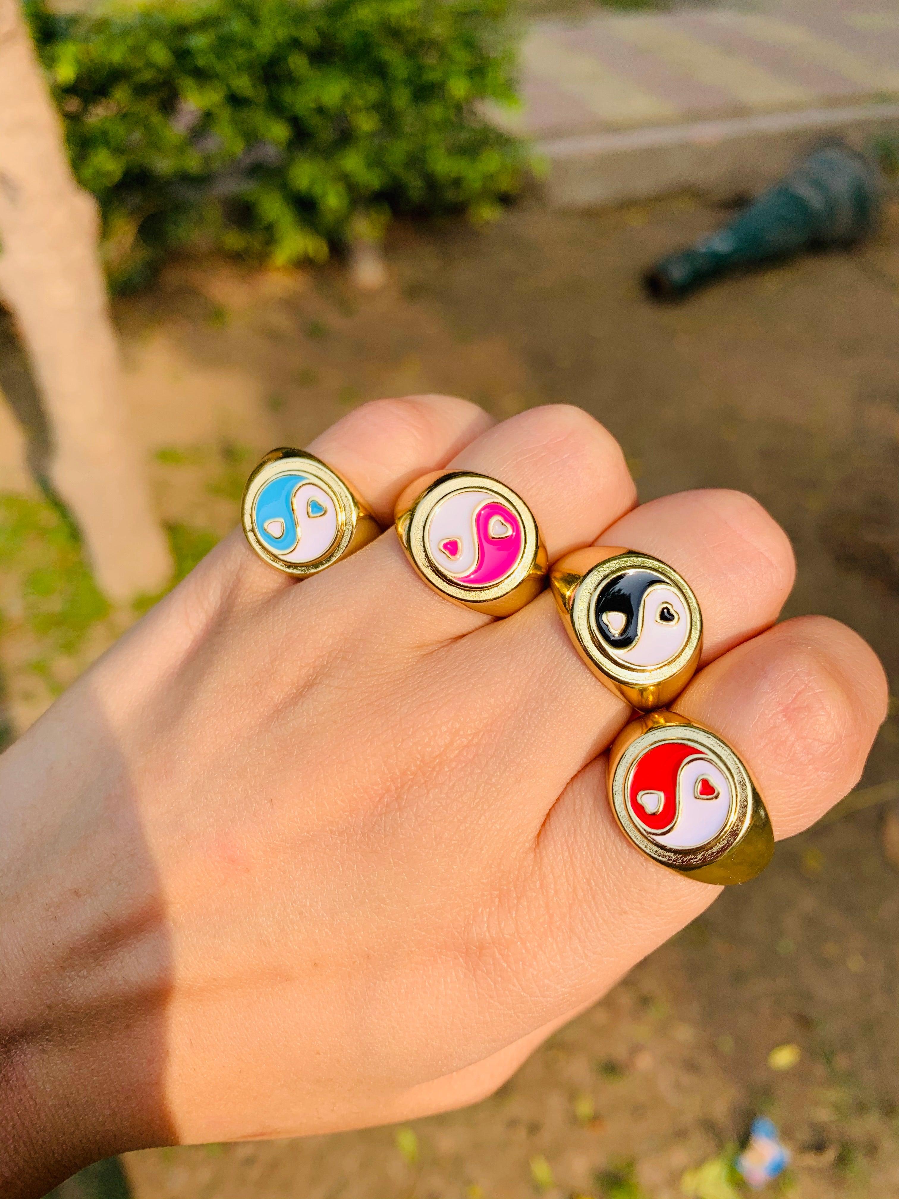 Yin & Yang Rings - Zevar King