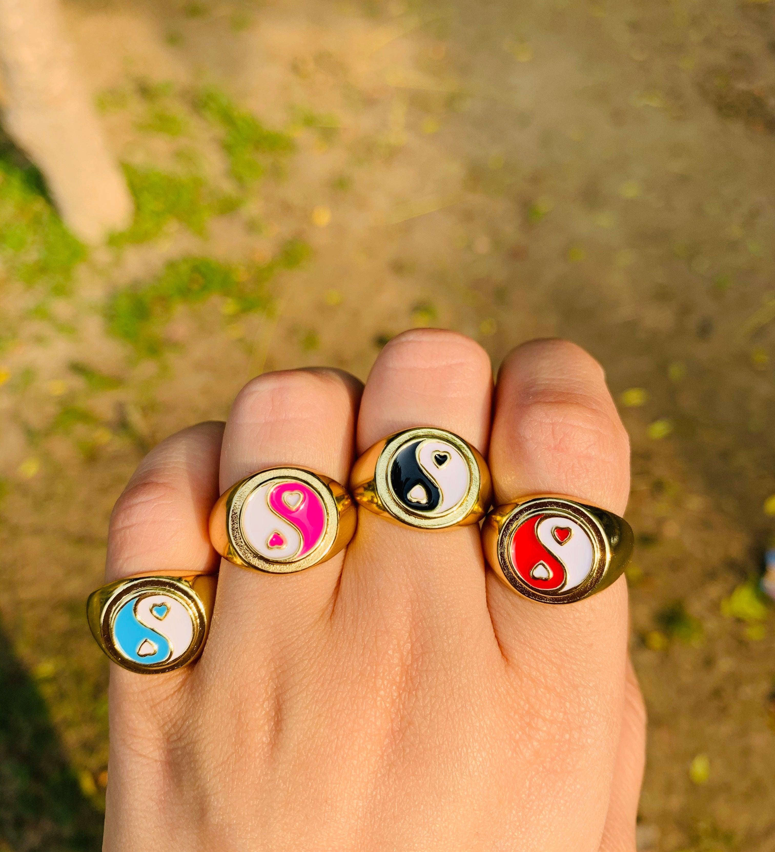 Yin & Yang Rings - Zevar King