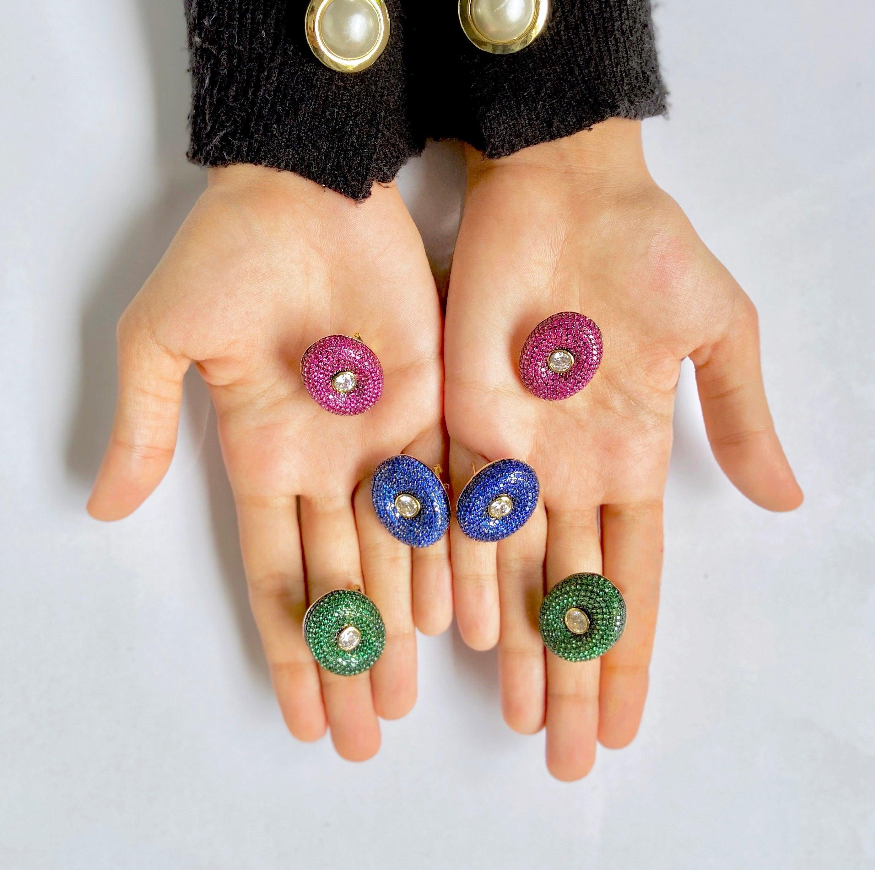 Colour Candy Stud Earrings - Zevar King