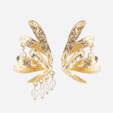 Gold Plated Wings Earrings