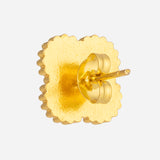 Clover Gold Plated Necklace, Ring, Bracelet and Earring Set for Women