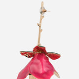Pink And White Enamel Earrings