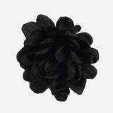 Statement Floral Fabric Black Earrings