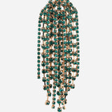 Green Gold Plated Earrings