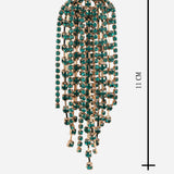 Green Gold Plated Earrings