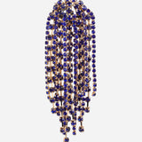 Purple Gold Plated Earrings