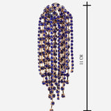 Purple Gold Plated Earrings