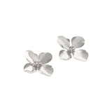 Silver Floral Earrings