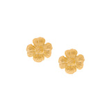 Flower Gold Gilded Earrings