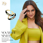 Colour Burst Enamel Thin Rings - Zevar King